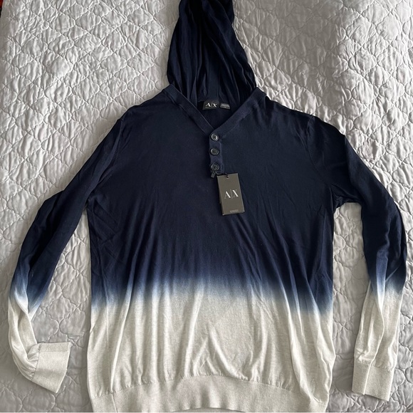 NWT Armani Exchange sweater hoodie Size Large - Picture 2 of 9